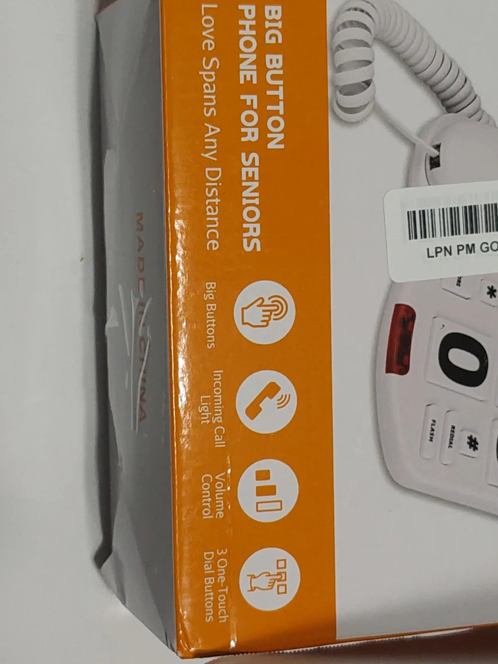 Uvital Big Button Phone for Seniors, Landline Phone for Elderly with Big Buttons